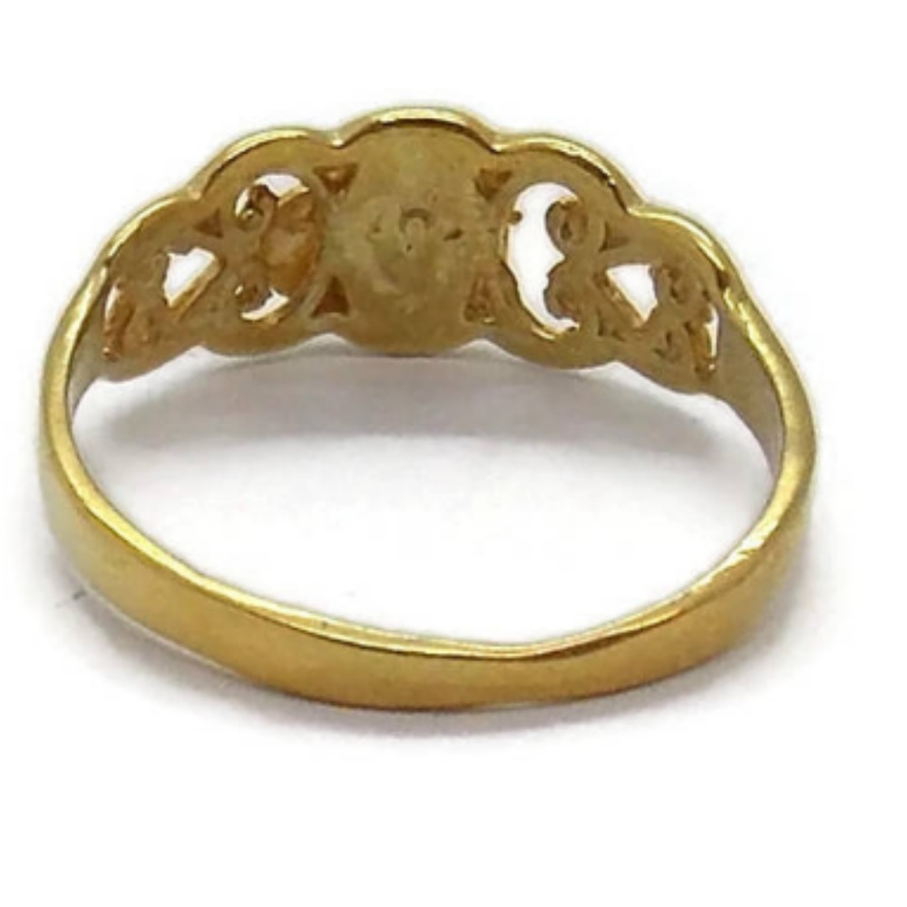 COPY - Ring Girl's Quinceañera 15 Years 14k Yellow Gold. - Picture 5 of 5
